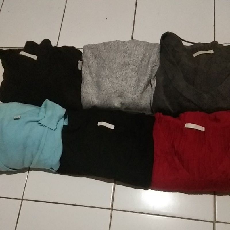 PAKET GU / UNIQLO 7PCS RAJUT