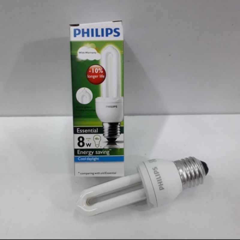 lampu philips essential 8w