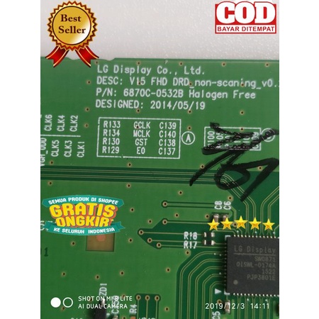 T con - Tcon - Ticon board logic tv led PHILIPS 49 - 49PFA4300