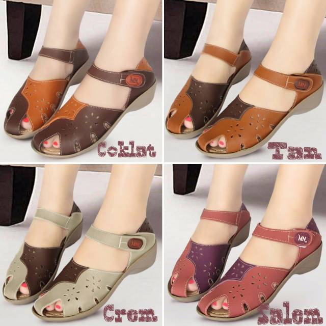 Sepatu Wanita Premium Wedges Mulan 1221