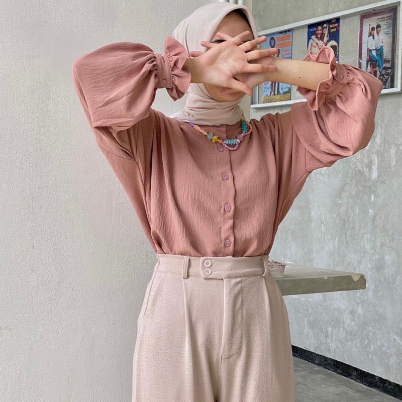 Davelline • Yoona Waffle Cullotes Pants - Celana kulot Berkualitas - Yoona Pants Premium