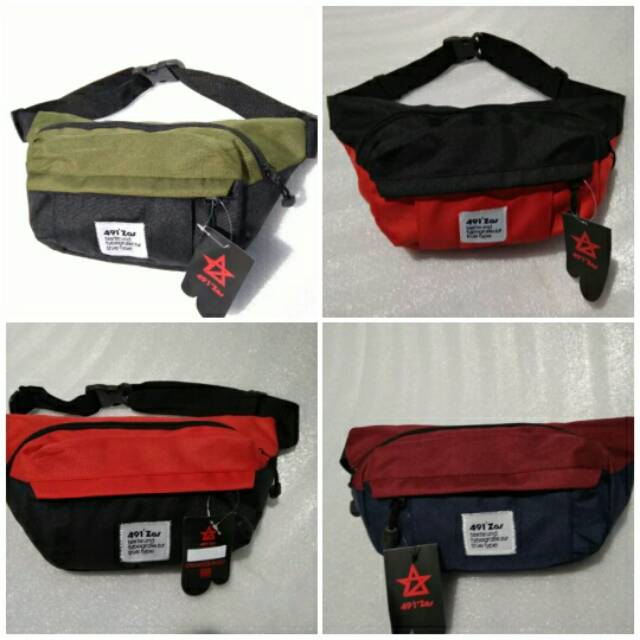 Weisbag pinggang weisbag Dada Bahan CORDURA Garansi resleting 2hr
