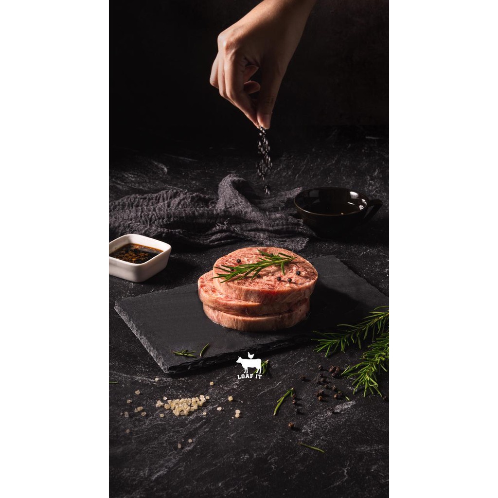 

Tenderloin / Rib Eye ( Cube Roll ) / Sirloin Meltique STEAK SAPI Potongan 200 g