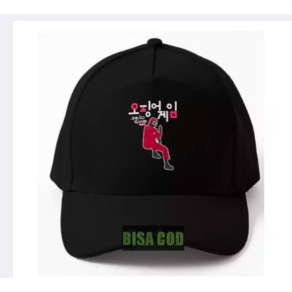 Topi Squid Game Topi Korea Topi Dewasa Abg Topi Bordir Topi Baseball Topi Laki Laki Topi Perempaun b