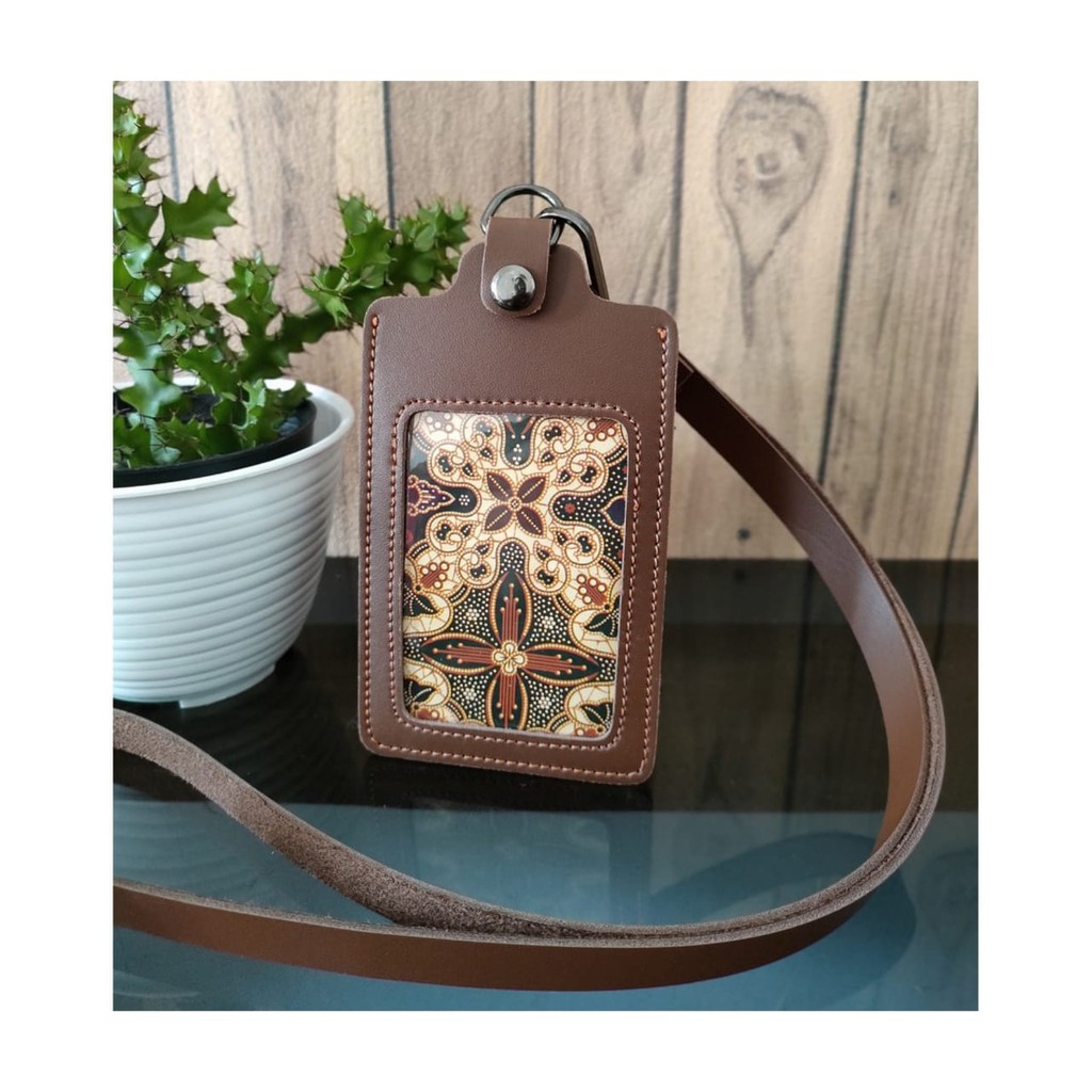 

Name Tag ID Card Holder Kancing Kulit Lanyard Leather Lanyard NameTag ID Card Holder Kancing