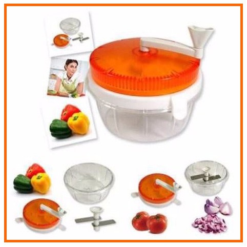 Twisting Vegetable Chopper Alat Cincang Bawang Sayuran Cabe Lombok Alat Masak Dapur [MG23]