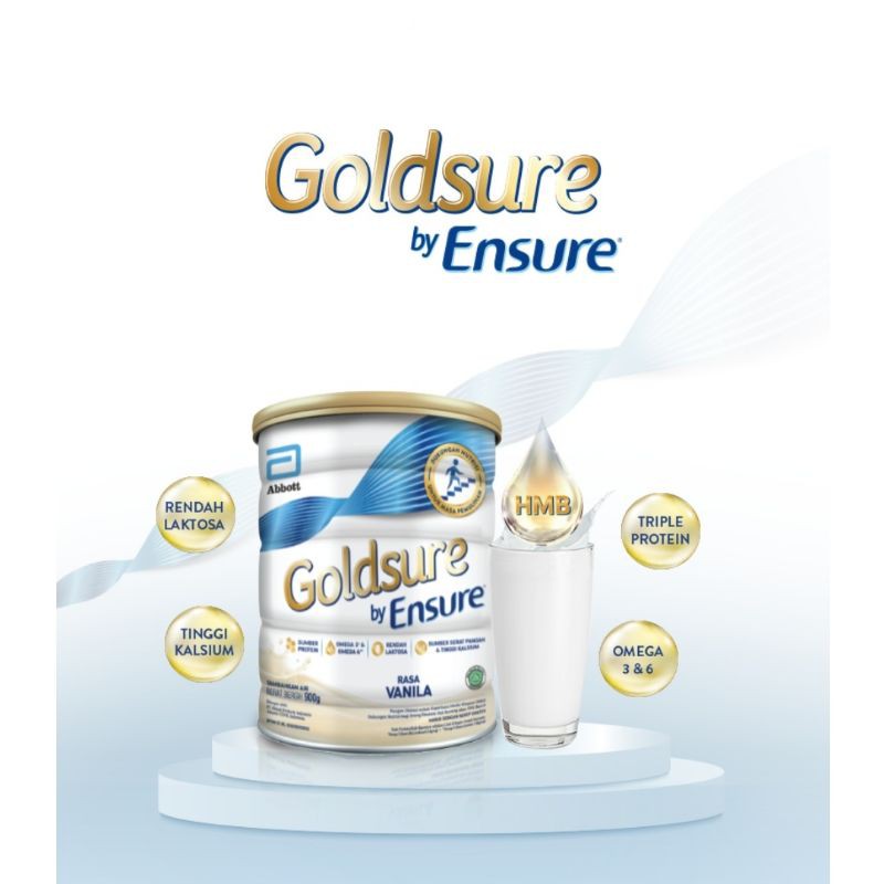 

Ay00! Goldsure by Ensure Vanila 800gr susu Nutrisi Dewasa