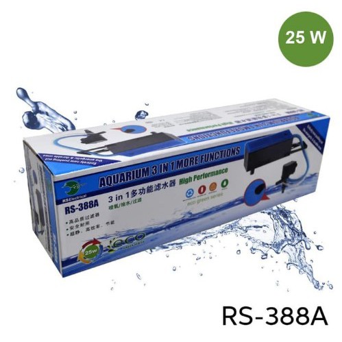 RS-388a Risheng Box Filter Akuarium Aquarium Top Filter RS388A