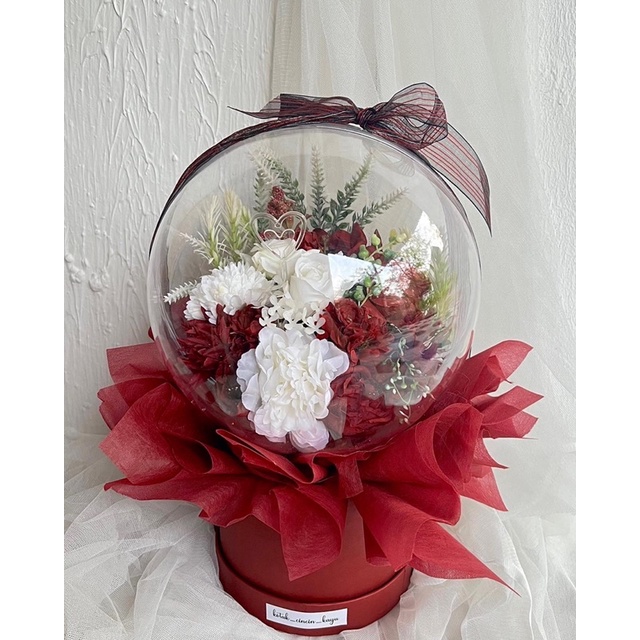 

bloom baloon bunga bobo box akrilik bunga kado grand opening kado ulang tahun