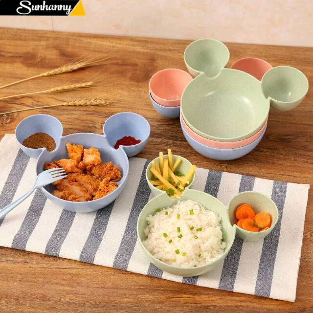 Mangkok Makan Anak Mickey Mouse / Tempat Makan Anak Mickey Mouse