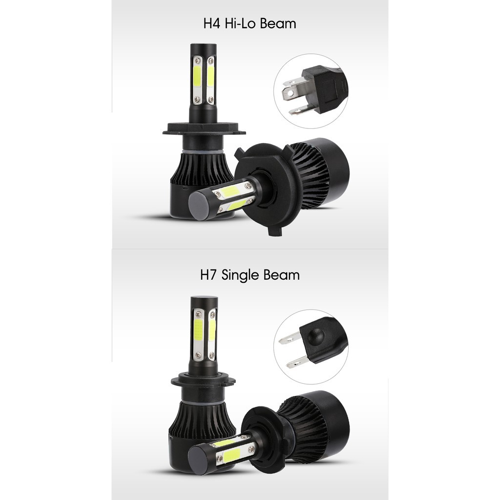 Lampu Utama Kendaraan Tipe Led Empat Sisi H4 H11 H3 H1 Hb3 Hb4 H7