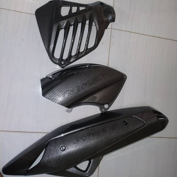 Cover Knalpot Nmax Karbon Nemo Tutup Knalpot Nmax Nemo Karbon Kevlar Original Body Part Yamaha Nmax