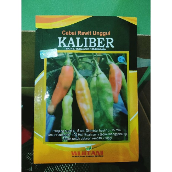 Ready Benih Cabe Kaliber 10gr CRM Kaliber Unggul Original Wijitani