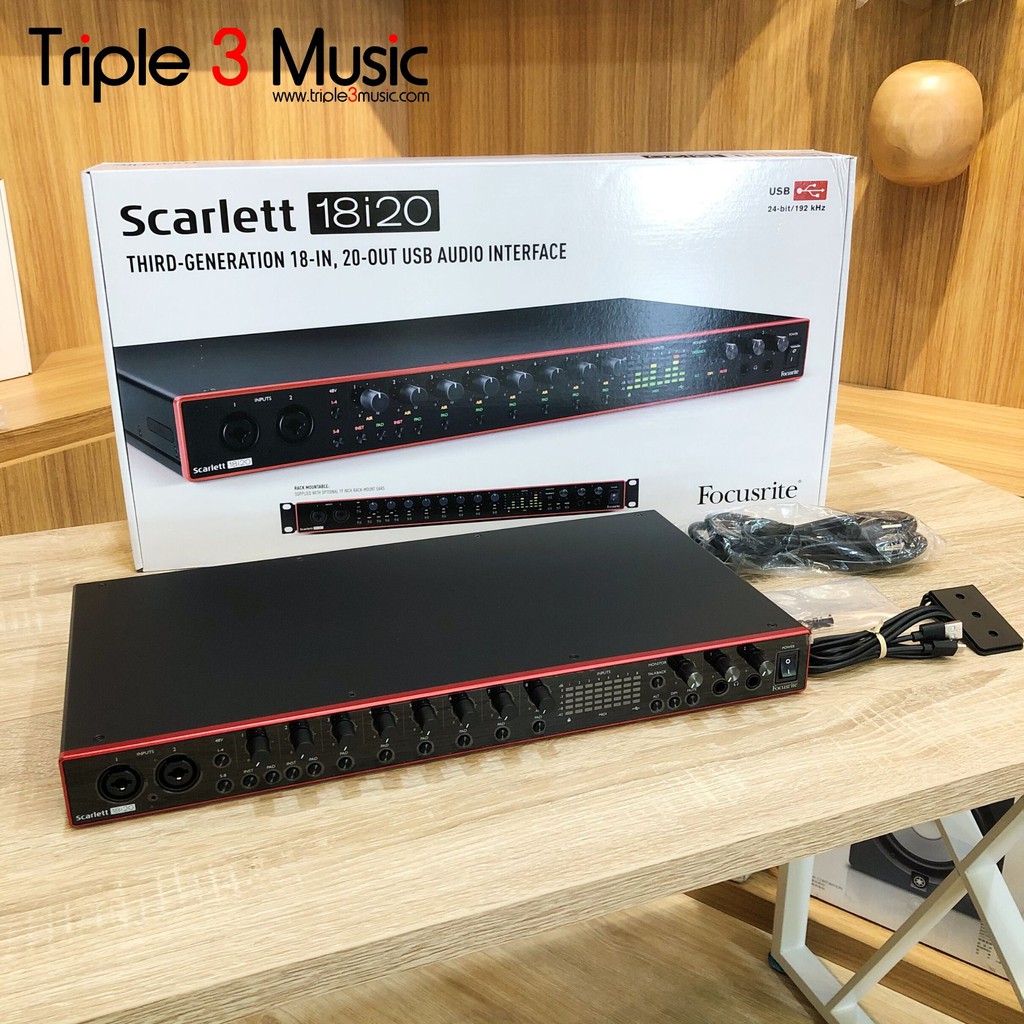 Focusrite Scarlett 18i20 3rd Gen ORIGINAL Garansi Soundcard Recording