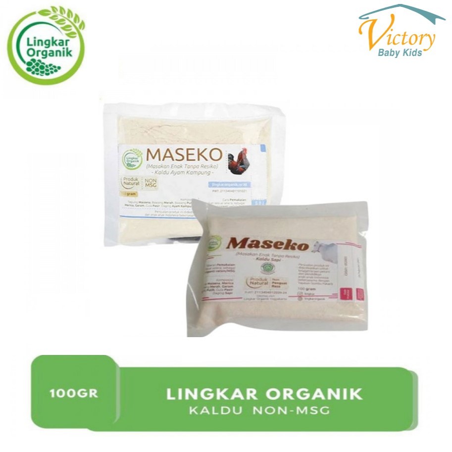 

Lingkar Organik Maseko Kaldu Organik Non MSG Refill 100 gr - Ayam / Sapi