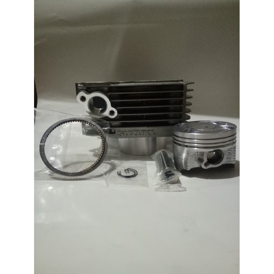 BLOCK CYLINDER SEHER PLUS PISTON DAN RING SUZUKI SATRIA FU 150