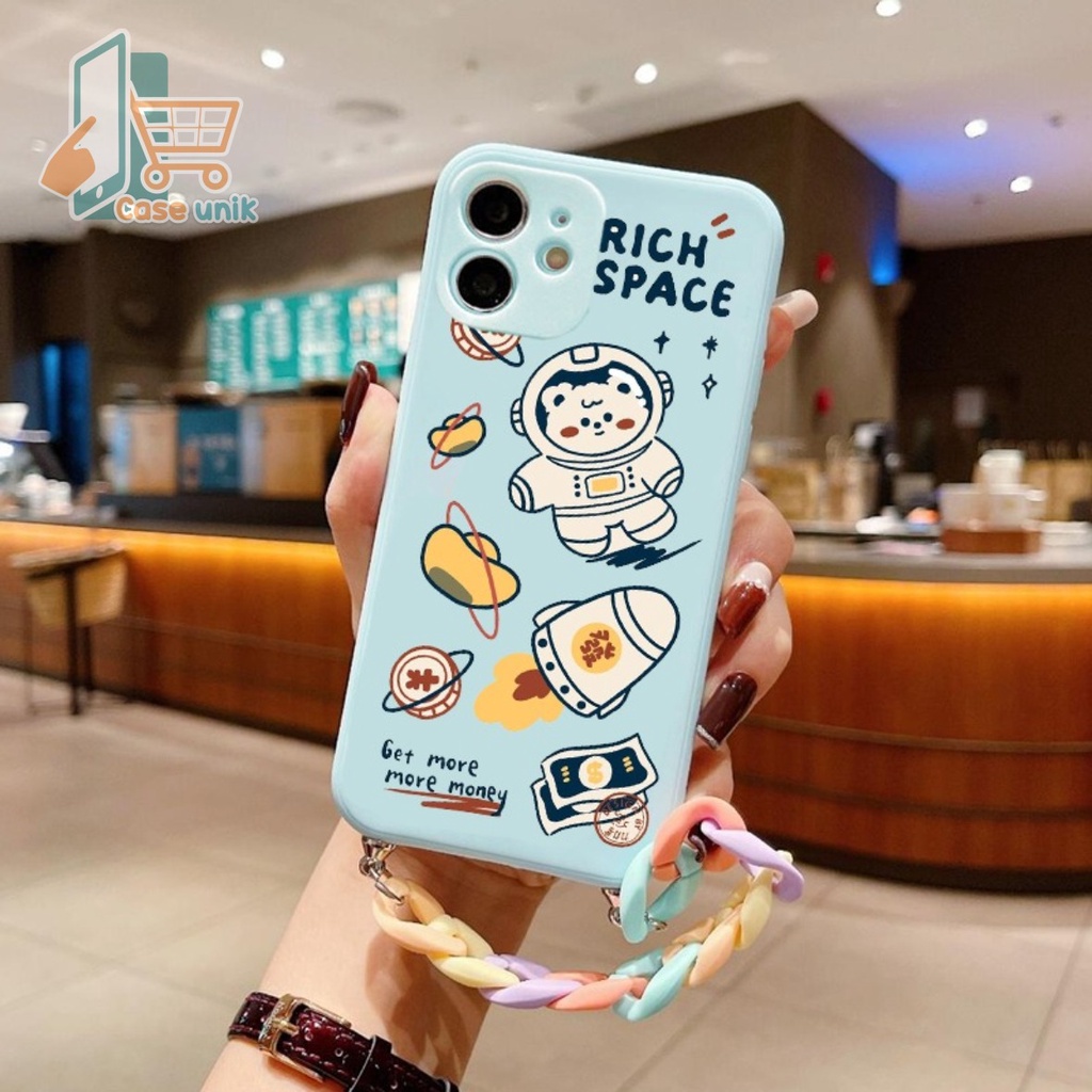 GL003 SOFTCASE SLING RANTAI OPPO A3S A1K A5S A7 F9 A11K A12 A31 A8 A54 A74 A95 A36 A76 A55 RENO 7 5G A77S A57 2022 CS4013