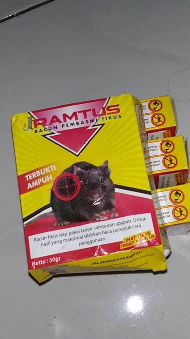 Ramtus Obat Racun Tikus Langsung Mati Kering Tidak Bau Sangat Ampuh Racun Pembasmi Tikus 12 Pack