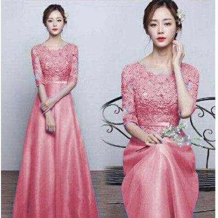 TFS LONG DRESS ANKO/LD ANKO WANITA BRUKAT/GAUN PESTA