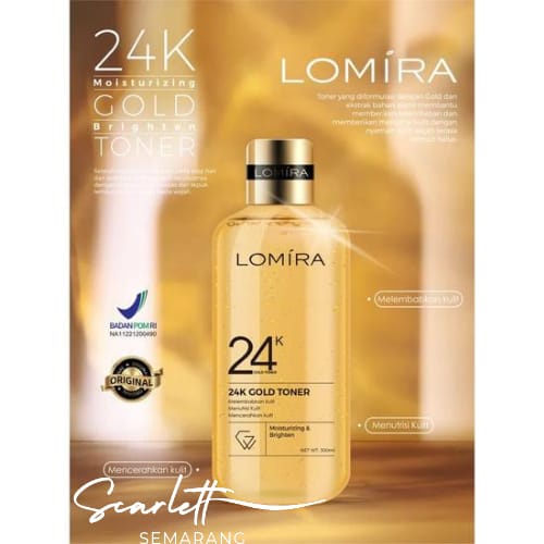 Lomira Toner Gold 24K Toner Wajah Lomira Gold