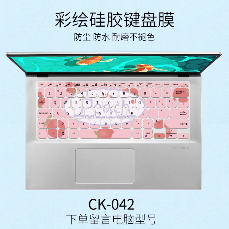 Film Pelindung Keyboard Motif Kartun Bunga Untuk ASUS 14 &quot;Vivobook 14s ADOU14U V4000F X412F Y406 ADOL14F Adolbook14U V4000F V4200 V4200