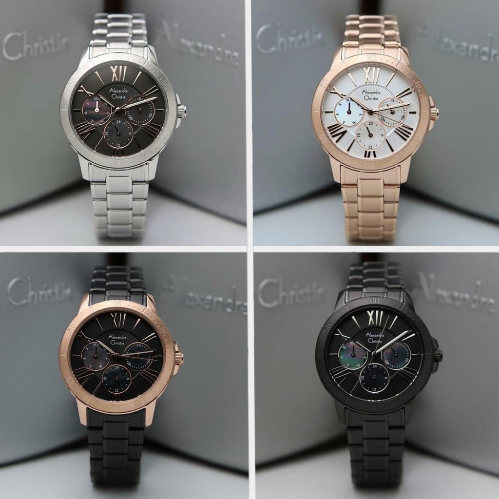 ALEXANDRE CHRISTIE AC 2650 AC2650 Multifunction PEARL Sub Dial  | Jam Tangan Wanita Original Garansi