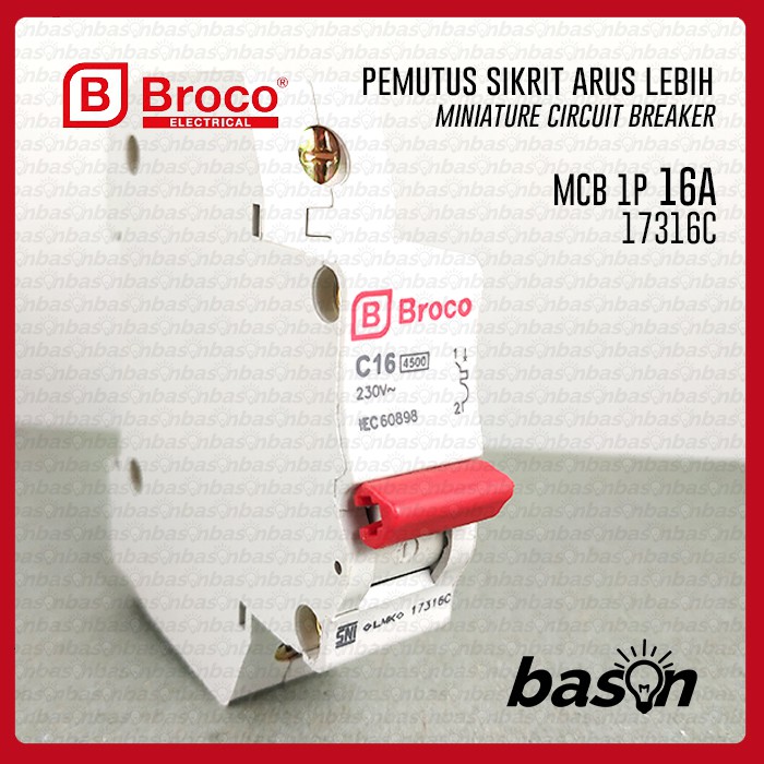 BROCO MCB 16A - 1P 17316C