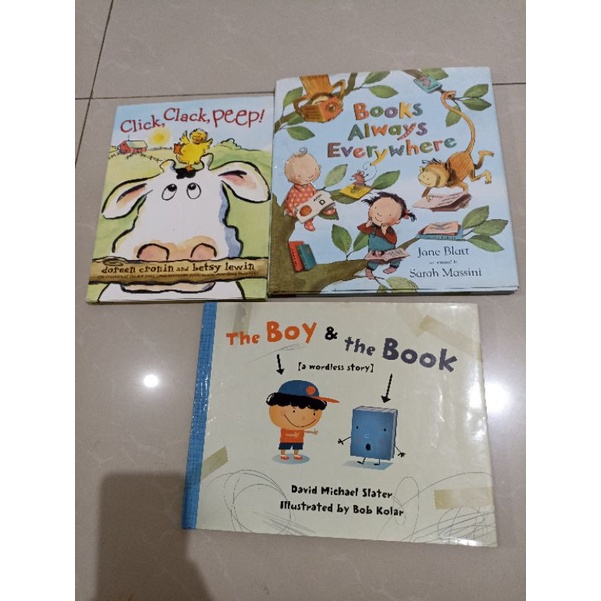 preloved bbw buku anak import 1paket isi 3pcs