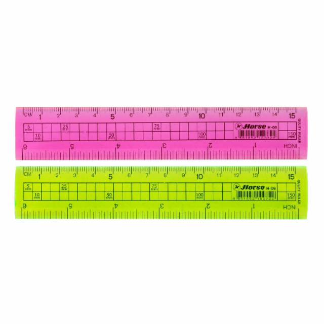 

penggaris plastik ukuran 15cm kualitas terbaik , Horse Ruler Penggaris 6 Inch H-08