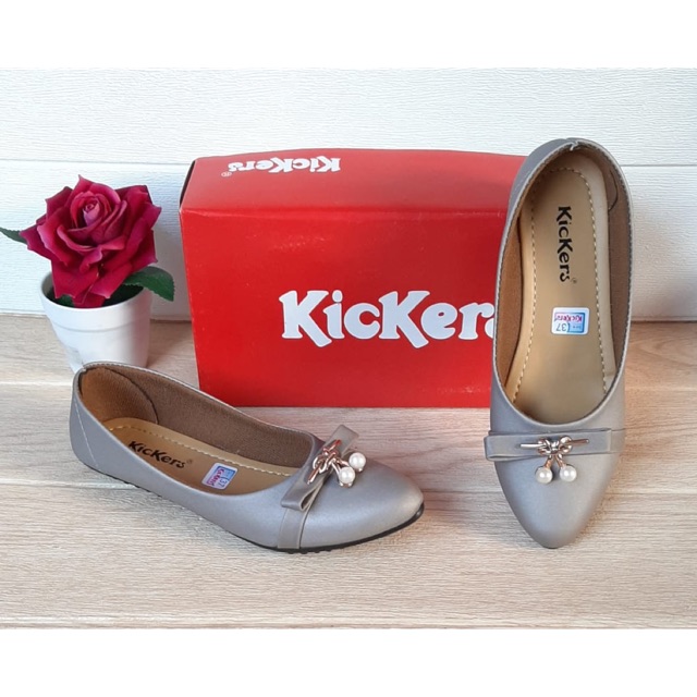 Sepatu kickers wanita flatshoes kode evelin