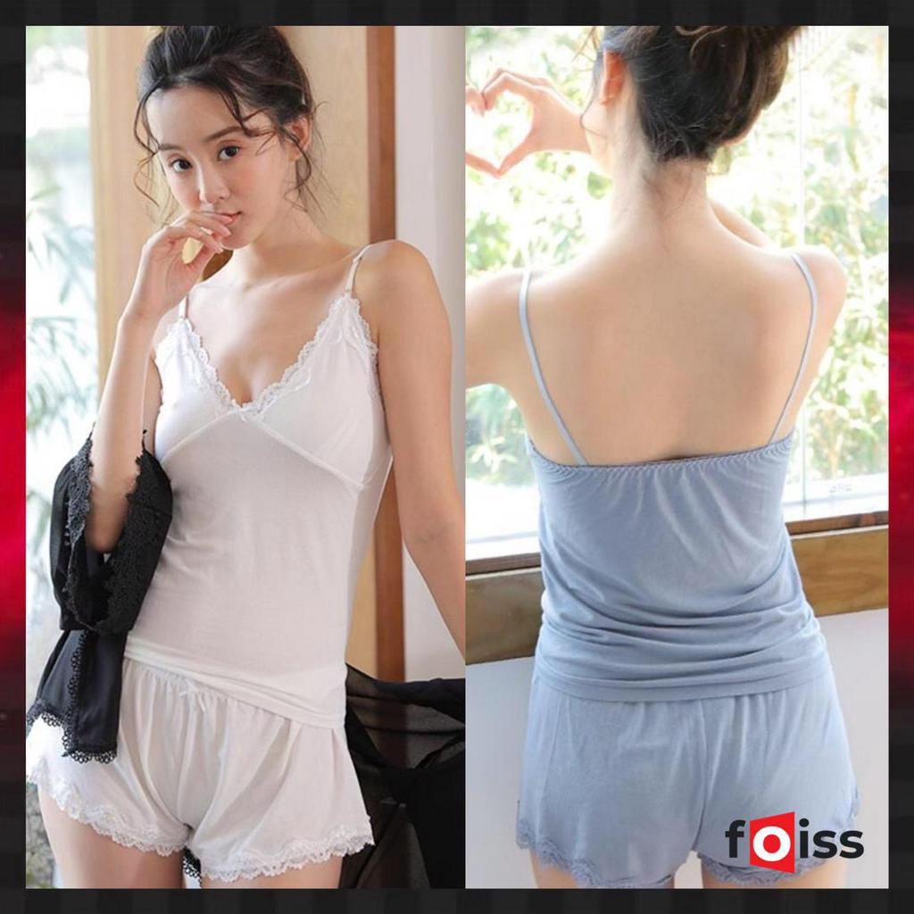 ✅𝐅𝐎𝐈𝐒𝐒® Baju Tidur Santai Fashion Bra Baju Dalam Lingeria Renda Wanita Import 1089