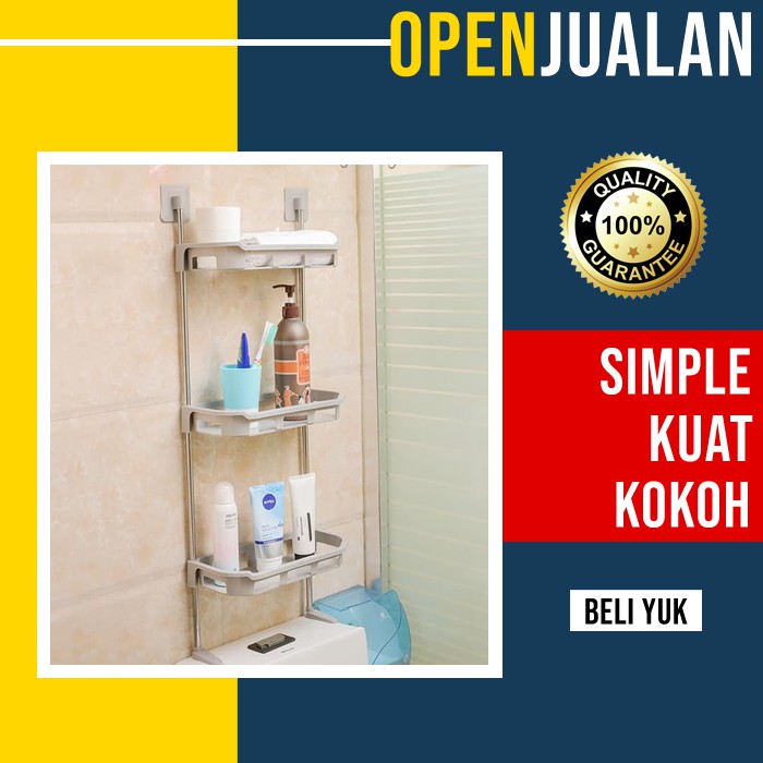 Rak Sabun Organizer / Rak Kamar Mandi Stainless / Rak Tissue / Rak Kamar Mandi Gantung Lmr118