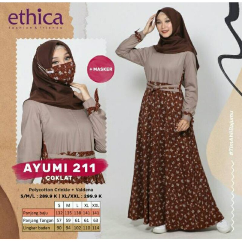 GAMIS ETHICA AYUMI 211 - COKLAT