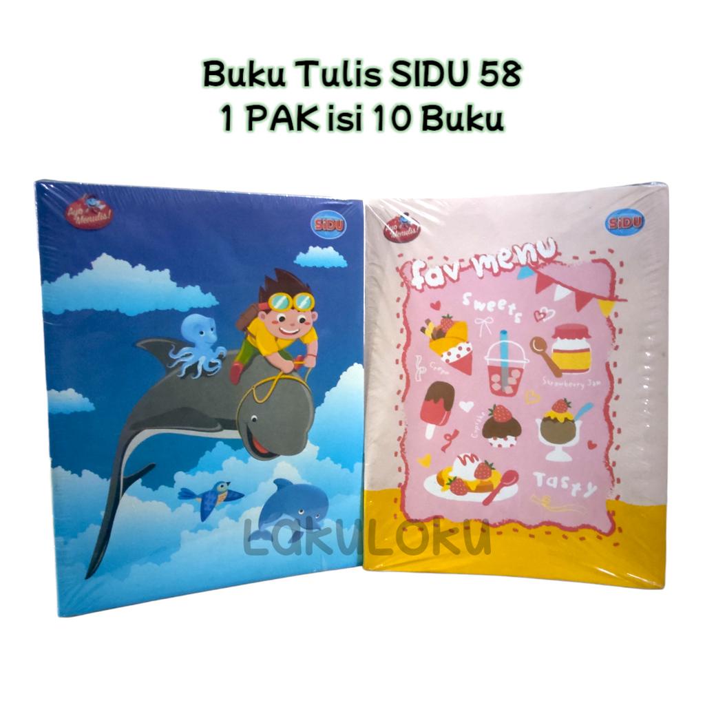 

(1 PAK) Buku Tulis Garis SIDU 58 lembar