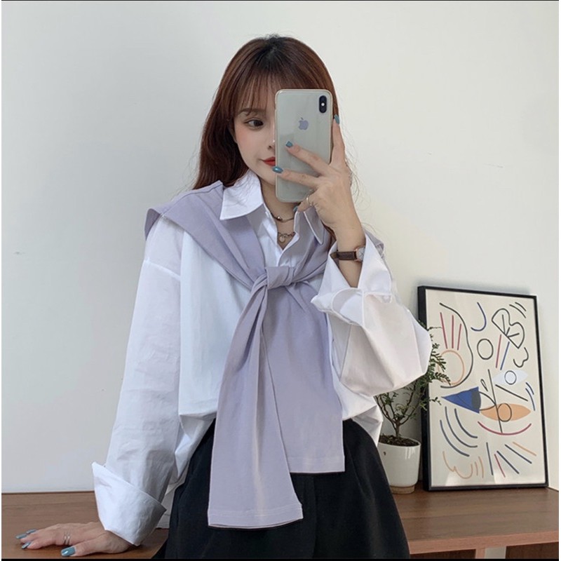 JC- Kem Oversize Lisa HQ / Kemeja Wanita Bangkok / Kemeja Wanita Korea / Kemeja Oversize Korea