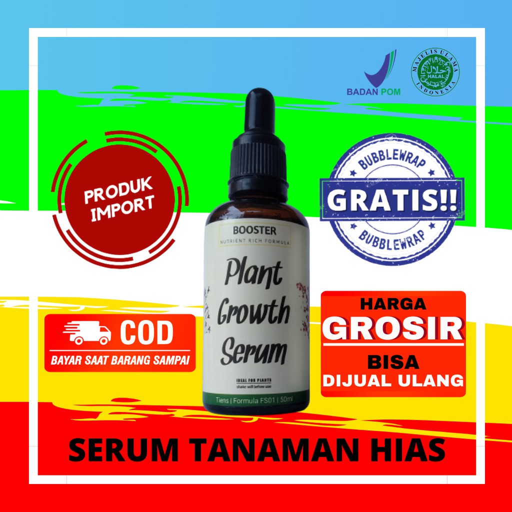 [GRATIS BUUBLEWRAP] SERUM VITAMIN TANAMAN HIAS IMPORT MURAH TERLARIS ORGANIK PUPUK TANAMAN HIAS PUPU