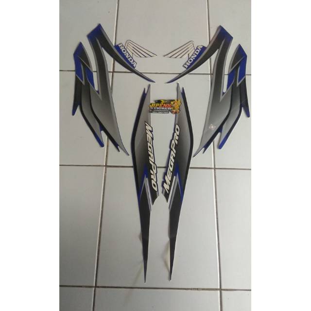 striping/lis megapro primus 2008 biru