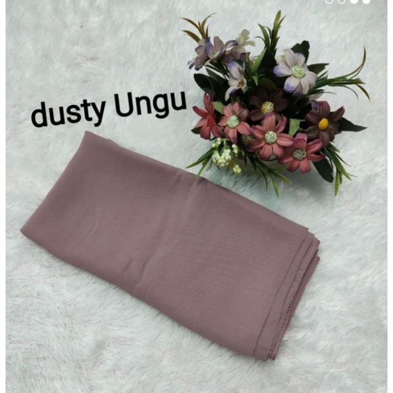 hijab BELLA SQUARE Pollycotton premium-Dusty ungu