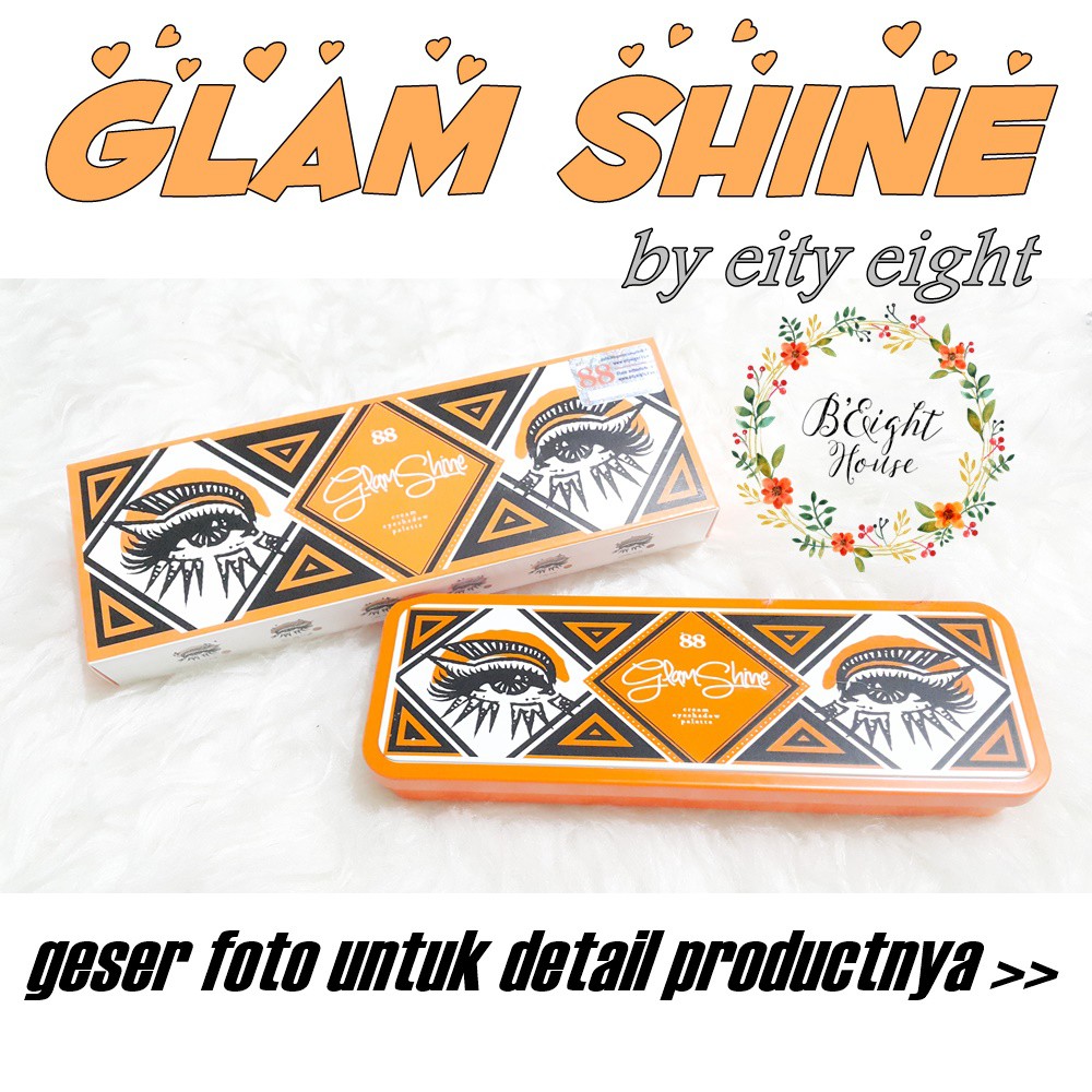 EITY EIGHT / 88 GLAM SHINE CREAM SHADOW / EYESHADOW palette ORIGINAL 100%