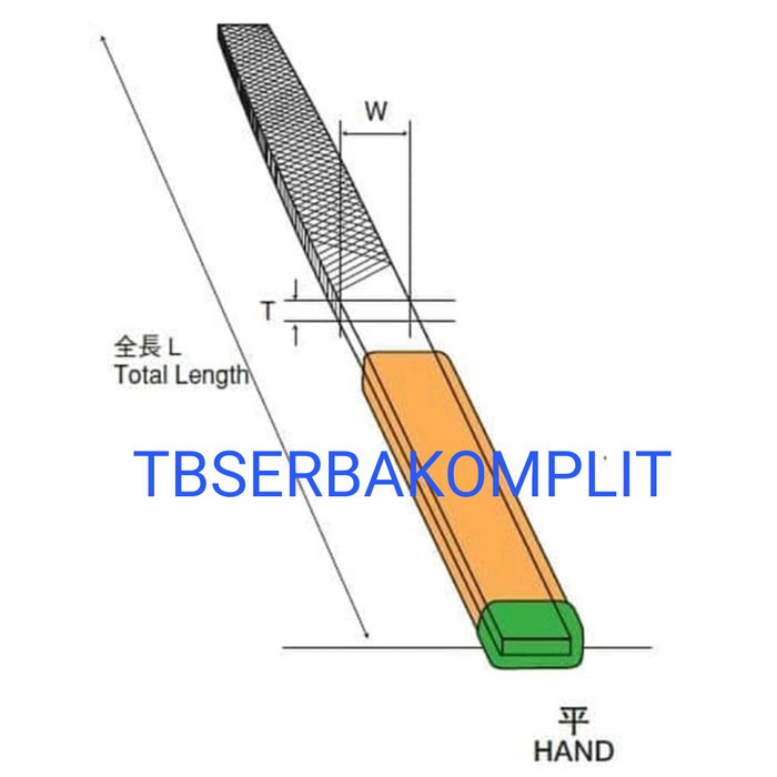 

Tsubosan Kikir Besi Pipih 7mm x 2.5mm HI-01002 Japan Flat Files 2 Cuts