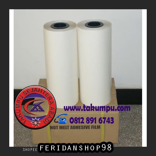

FS299 SELOTIP & DOUBLE TAPE HOT MELT ADHESIVE ATK FILM HEAT ADHESIVE FOR EMBROIDERY BADGE BY FERIDAN