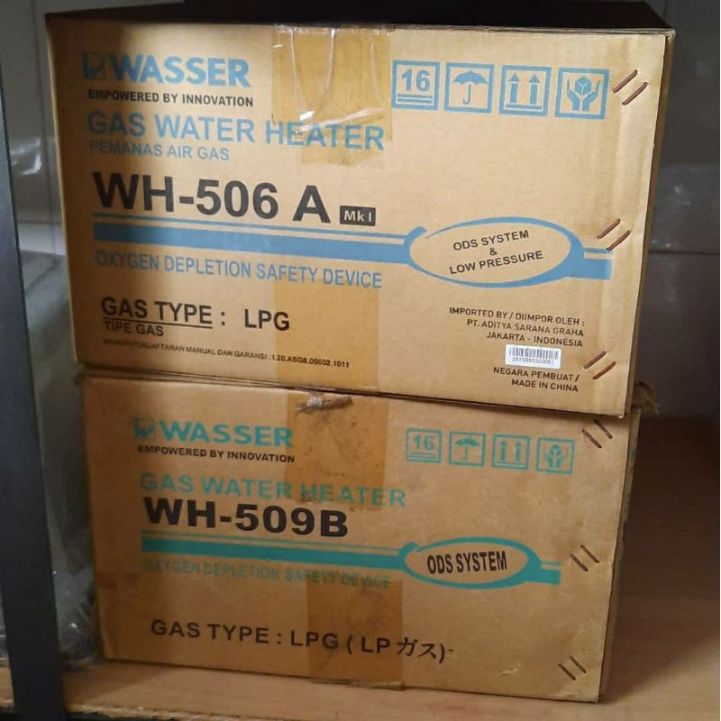 water heater pemanas air gas merk WASSER