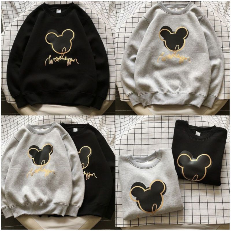 RETRO MICKEY SWEATER WANITA KOREA LUCU KARAKTER