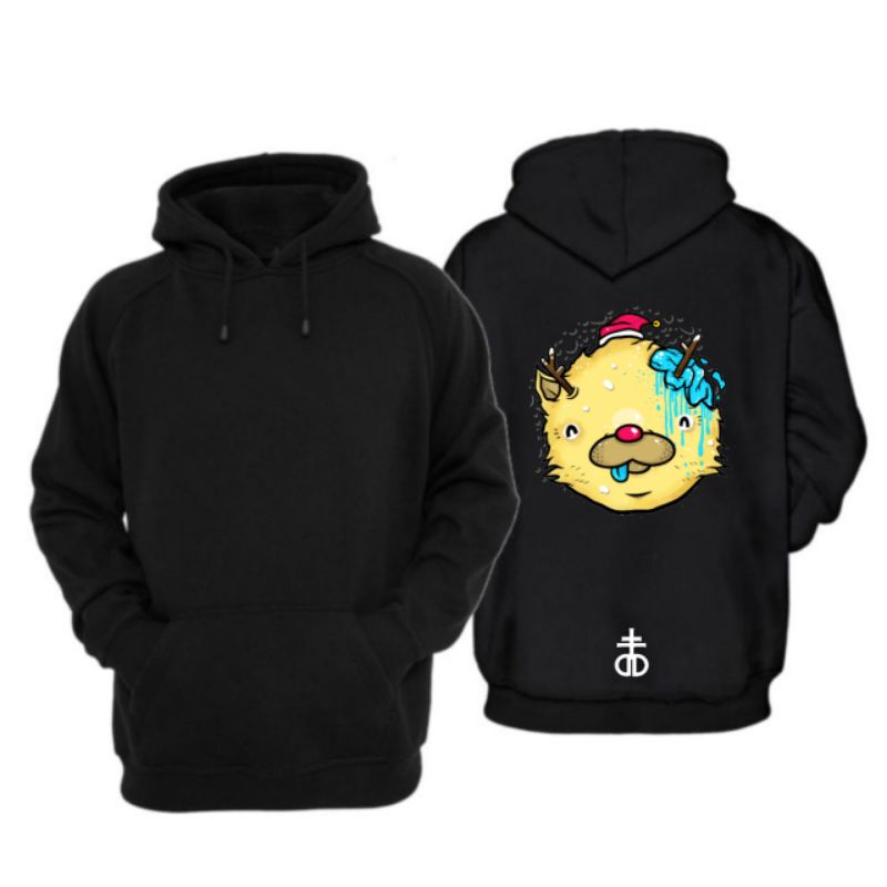 HOODIE DROPDEAD DISTRO METAL MUSIK DROP DEAD BRAND PREMIUM UNISEX