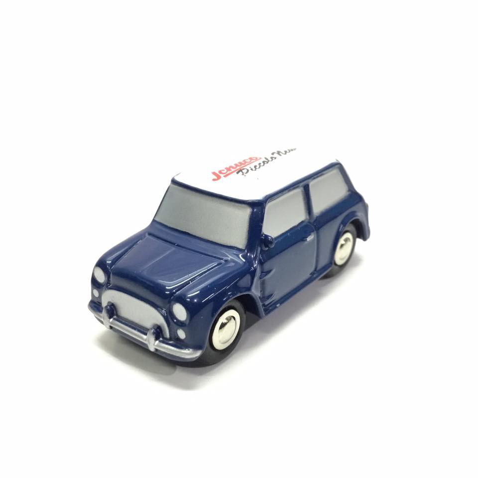 Schuco Piccolo News Austin Mini Biru Skala 90