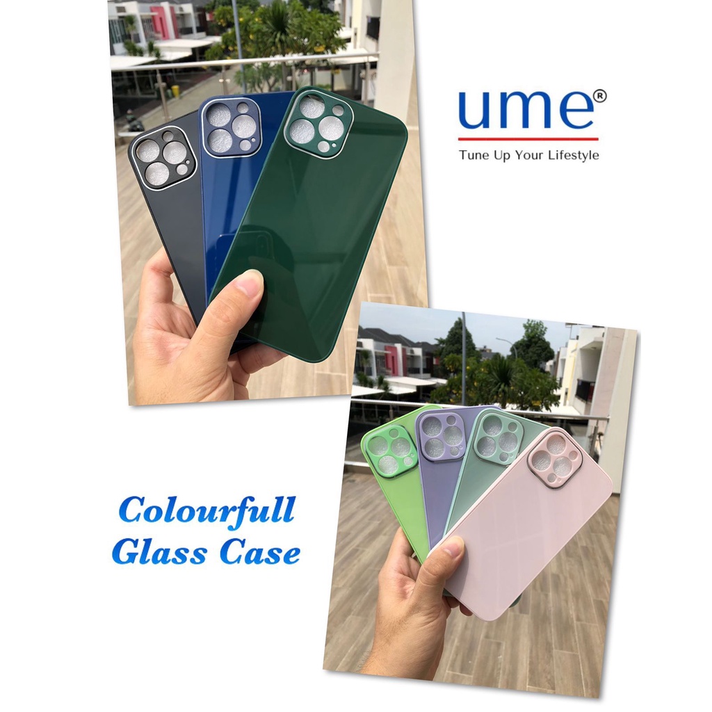 Casing Realme C31 casing colourfull glass case soft case UME glass colour