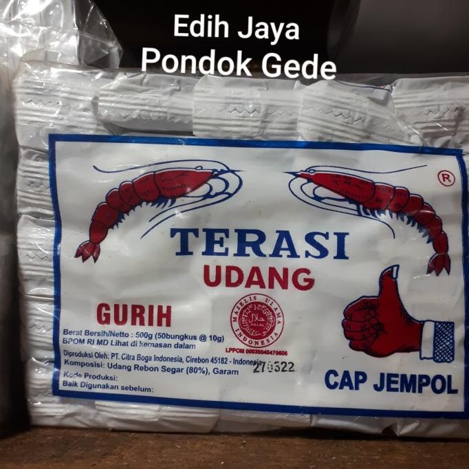 

Big Sale Terasi Udang Cirebon Cap Jempol Netto 500Gr Isi 50 Pcs Big Sale