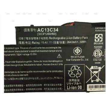 Baterai acer Aspire V5-132 V5-132P V5-122 V5-122P AC13C34 ORIGINAL