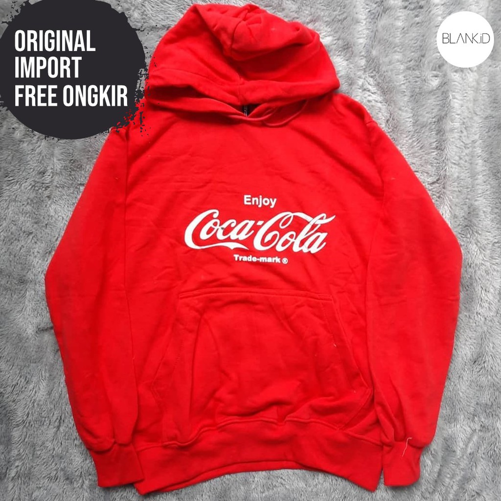 HOODIE HnM COCA COLA ORIGINAL - HOODIE HnM ORIGINAL - JAKET HOODIE HnM - JAKET HnM - BLANKID
