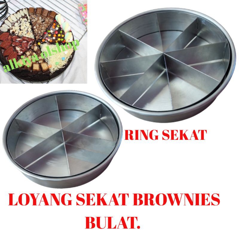 LOYANG SEKAT BULAT/LOYANG SEKAT BROWNIES RING SEKAT BULAT